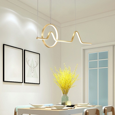 Ultra-Modern Island Lamps Simple LED Pendant Light Fixtures for Dining Room