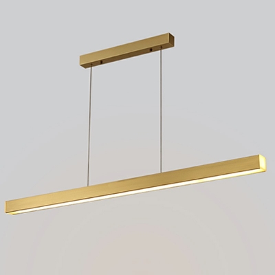 1 Light Strip Shade Hanging Light Modern Style Acrylic Pendant Light for Living Room Third Gear