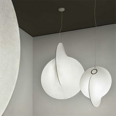 Contemporary Down Lighting White Color Hanging Light Fixtures for Living Room