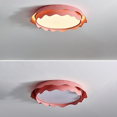 Contemporary Macaron Ceiling Mounted Fixture Nordic Style Led Surface Mount Ceiling Lights for Bedroom
