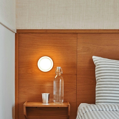 Creative Glass LED Wall Lamp Postmodern Style Simple Wall Lamp for Bedside
