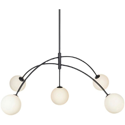 French Retro Chandelier 5 Head Ceiling Chandelier for Bedroom Dining Room