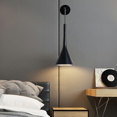 Minimalism Style LED Wall Lamp Modern Style Metal Fixture for Bedside