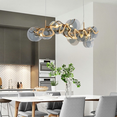 Modern Glass Chandelier Light Fixtures Pendant Lights for Dining Room