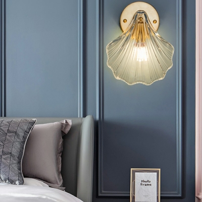 Modern Style LED Wall Sconce Light Nordic Style Glass Metal Wall Light for Bedside Aisle