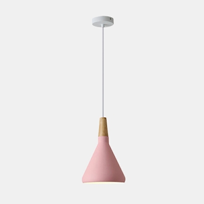 Nordic Style Umbrella Pendant Light Fixture Macaron Hanging Ceiling Lights