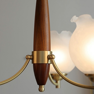 Pendant Light Kit Modern Style Glass Hanging Light Fixtures for Living Room