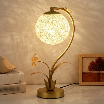 Postmodern Metal Material Night Table Lamps 1 Head Table Light for Bedroom