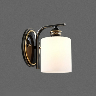 1 Light Industrial Wall Light Lamp Sconce Vintage Black Wall Hanging Lights for Living Room