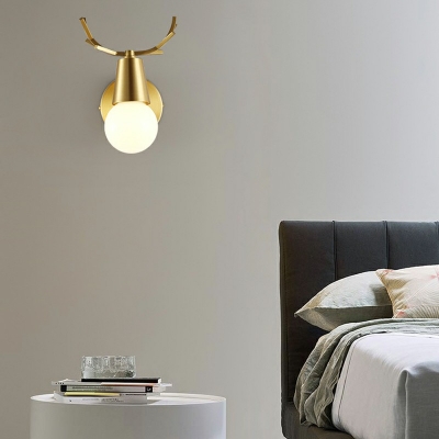 Brass 1 Light Modern Wall Sconces Lighting Fixtures Creative Sconce Wall Lighting for Child's Room