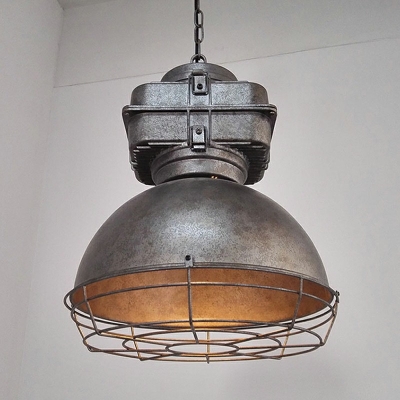 Metal 1 Light Industrial Hanging Pendnant Lamp Vintage Hanging Ceiling Light for Living Room