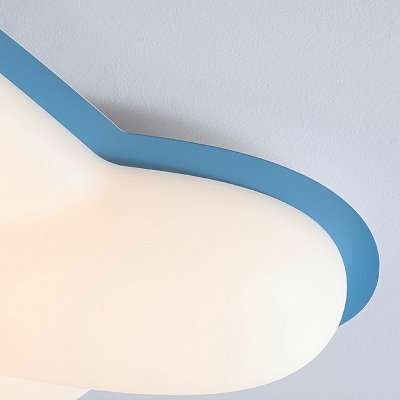 Modern Airplane Led Flush Mount Ceiling Fixture Creatuve Close to Ceiling Lamp for Kid's Room