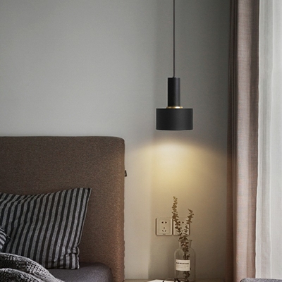 Modern and Simple Pendant Light Nordic Style Metal Hanging Light for Bedside