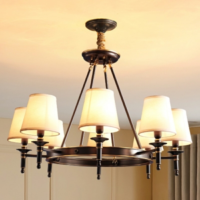 Modern Style Fabric Pendant Light Nordic Style Minimalism Chandelier Light for Living Room