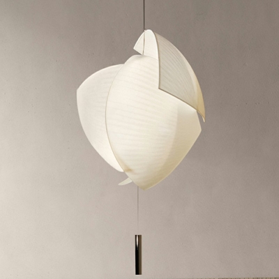 Modern Style LED Pendant Light Japanese Style Fabric Hanging Light for Dinning Room Kitchen