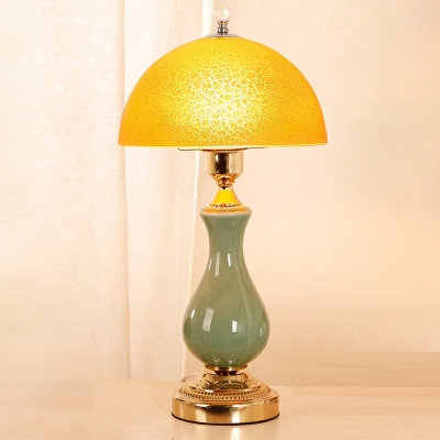 Modernism Cone Glass and Ceramic Table Lamp Night Table Lamps for Bedroom