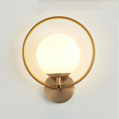 Nordic Style Creative Wall Lamp Retro Style Glass Wall Lamp for Bedside