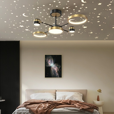 Postmodern Hanging Light Kit LED Metal Chandelier for Living Room