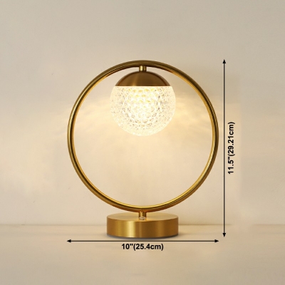 Postmodern Night Table Lamps Metal Third Gear Table Light for Bedroom Living Room