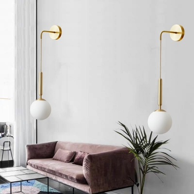 Postmodern Style Wall Sconce Gold Metal Wall Mounted Lamps for Living Room