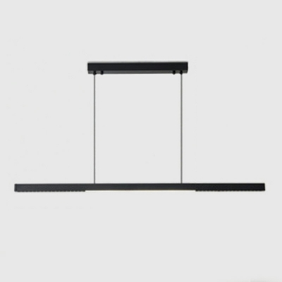 Ultra-Modern Black Island Lamps Pendant Light Fixtures for Meeting Room