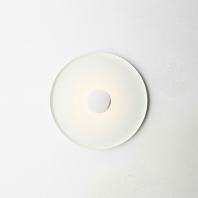 1 Light Macaron Led Flush Mount Ceiling Fixture Modern Round Disc Flushmount Lighting
