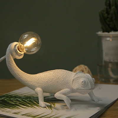 1-Light Sconce Light Fixtures Kids Style Lizard Shape Resin Wall Mounted Lighting