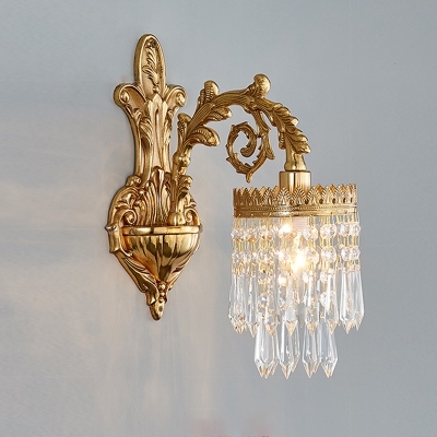 2-Light Wall Mounted Lamps Minimalist Style Waterfall Shape Metal Sconce Lights