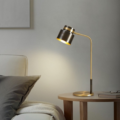 Black Nightstand Lamp 1 Light Modern Minimalism Metal Nights and Lamp for Living Room