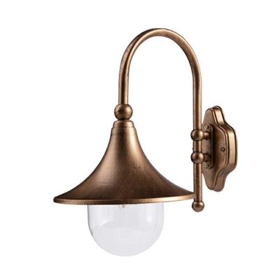 Cone 1 Light Industrial Sconces Wall Lights Vintage Glass Wall Hanging Lights for Living Room