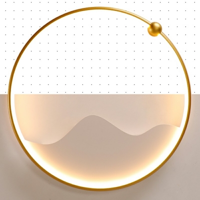 Contemporary Circular Flush Mount Light Fixtures Metal Led Flush Ceiling Lights