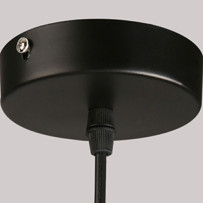 Globe 1 Light Metal Suspension Lamp Modern Minimalist Pendant Light for Living Room
