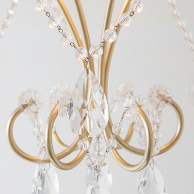 Minimalism Style Crystal Chandelier Light Nordic Style LED Pendant Light for Dinning Room