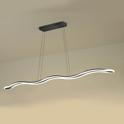 Nordic Style LED Hanging Light Modern Style Linear Celling Light for Dinning Room