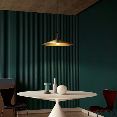Pendant Lighting Cone Shade Modern Style Metal Ceiling Pendant Light for Living Room