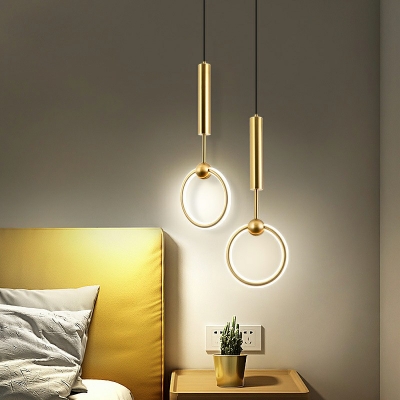 Pendant Lighting Fixtures Round Shade Modern Style Acrylic Pendant Light Fixtures Light for Living Room