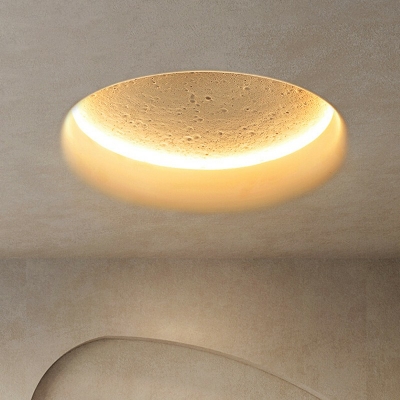 Square White Close to Ceiling Lighting Fixture Modern Minimalism Flush Mount Lamp for Living Room