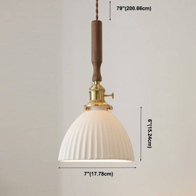 White Contemporary Pendant Lighting Fixtures Nordic Style Hanging Ceiling Light for Bedroom