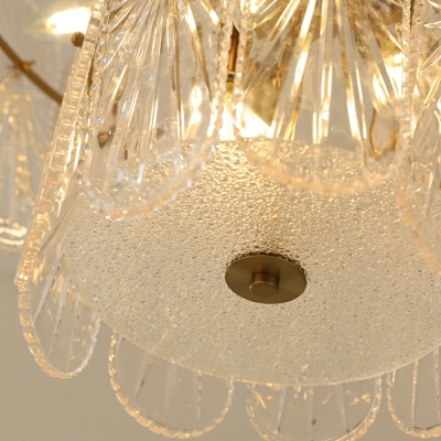 American Style Chandelier Glass Shade Ceiling Chandelier for Cafe Living Room