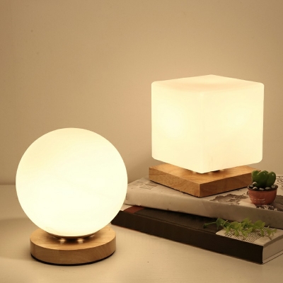 Art Deco Glass Night Table Lamps Celestial Body Reading Book Light for Bedroom