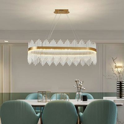 Contemporary Gold Color Island Lighting LED Island Ceiling Light for Bar Dining Room