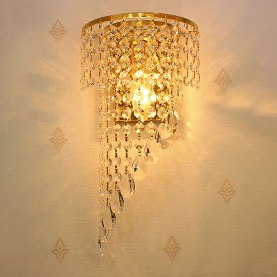 Crystal Modern Wall Sconces Lighting Fixtures Creative Elegant Wall Mounted Lamps for Dinning Room
