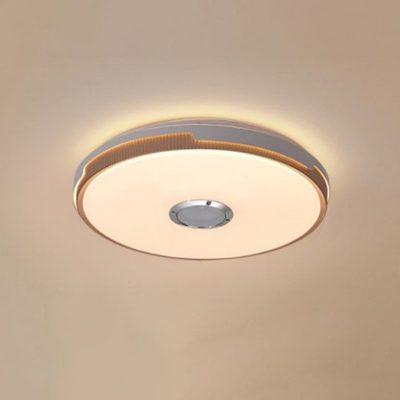Modern Style LED Flushmount Light Minimalism Style Metal Acrylic RGB Celling Light for Bedroom
