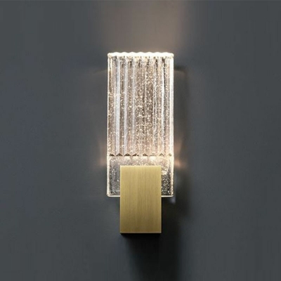 Modern Style LED Wall Sconce Light Nordic Style Crystal Metal Wall Light for Aisle Courtyard