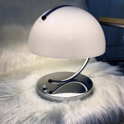 Modernism Dome Night Table Lamps Metal and Glass Table Lamp for Bedroom
