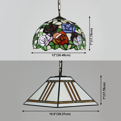 Pendant Lighting Fixtures Semicircular Shade Modern Style Glass Suspension Light for Living Room