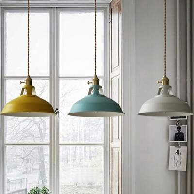 1 Light Pendant Lighting Modern Style Metal Ceiling Pendant Light for Living Room