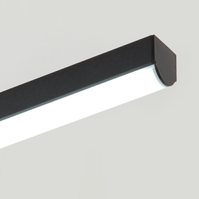 Contemporary Metal and Acrylic White Light Vanity Light Strip Linear Vanity Light Fixtures