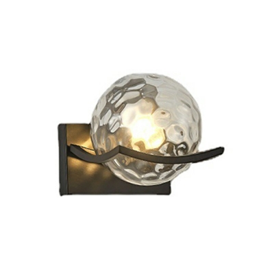Wall Light Fixture Modern Style Glass Wall Sconce Lighting For Living Room