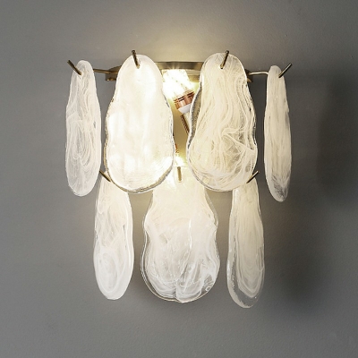 Wall Mounted Lamps Gold Metal 2 Light Flush Mount Wall Sconce for Bedroom